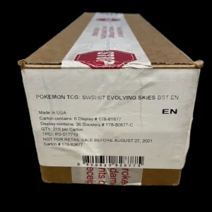 Evolving Skies Booster Box Sealed Case First Print